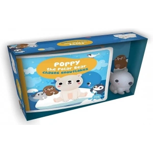 My First Bath Book & Toy: Poppy the Polar Bear Chases Snowflakes