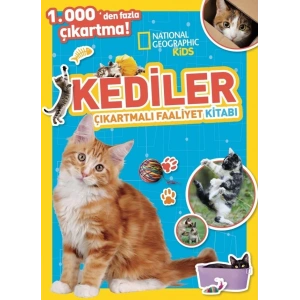 National Geographic Kids Kediler Çıkartmalı Faaliyet Kitabı