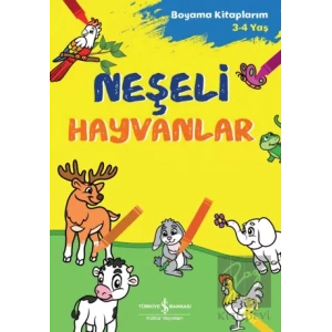 Neşeli Hayvanlar - Boyama Kitaplarım 3-4 Yaş