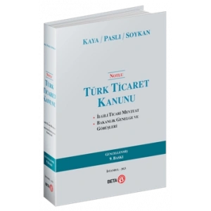 Notlu Türk Ticaret Kanunu