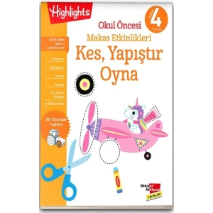 Okul Öncesi Makas Etkinlikleri Kes, Yapıştır, Oyna 4. Seviye