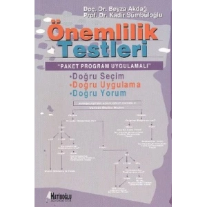 Önemlilik Testleri Paket Program Uygulamalı-Beyza