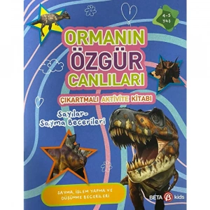 Ormanın Özgür Canlıları Çıkartmalı Aktivite Kitabı Sayılar-Sayma Becerileri