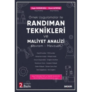 Örnek Uygulamalar ileRandıman Teknikleri ve Maliyet Analizi Kavram – Mevzuat