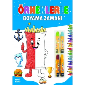 Örneklerle Boyama Zamanı - Mavi Kitap