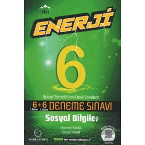 Palme 6. Sınıf Enerji Sosyal Bilgiler 6+6 Deneme Sınavı
