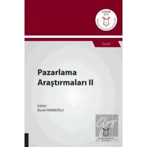 Pazarlama Araştırmaları II (AYBAK 2019 Eylül)