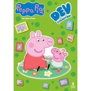 Peppa Pig - Dev Çıkartmalı Boyama Kitabı