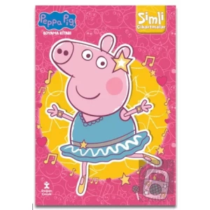 Peppa Pig-Simli Çıkartmalı Boyama Kitabı