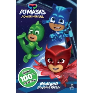 Pj Masks 100+ Çıkartma Hediyeli Boyama Kitabı