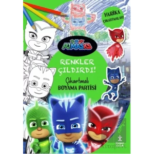 Pjmasks - Renkler Çıldırdı! Çıkartmalı Boyama Partisi