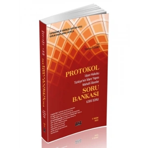 Protokol İdare Hukuku Soru Bankası Savaş Yayınları 2022