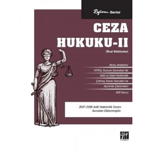 Reform Serisi Ceza Hukuku II - Özel Hükümler