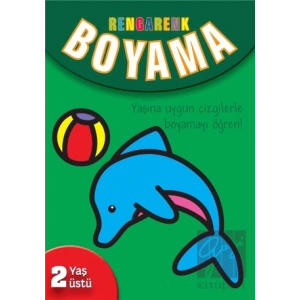 Rengarenk Boyama - 2 Yaş Üstü - Yeşil Kitap