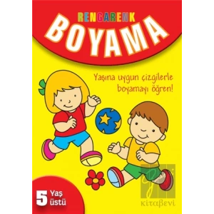 Rengarenk Boyama - 5 Yaş Üstü - Sarı Kitap