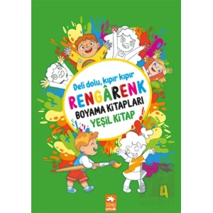 Rengarenk Boyama Kitabı 4 - Yeşil Kitap