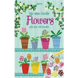 Rub Down Transfer Books: Flowers