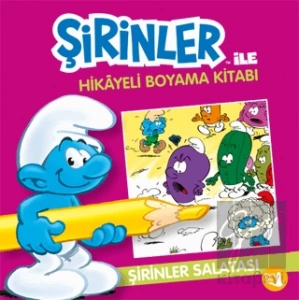 Şirinler İle Hikaye Boyama Kitabı - Şirinler Salatası