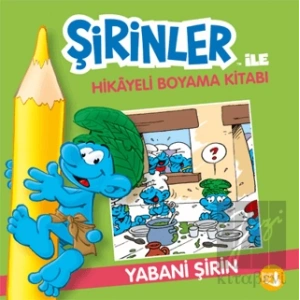 Şirinler İle Hikaye Boyama Kitabı - Yabani Şirin