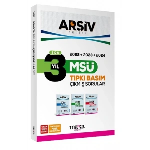 Son 3 Yıl MSÜ ARŞİV Serisi Tıpkı Basım Fasikül  Fasikül Çıkmış Sorular Tamamı Video Çözümlü