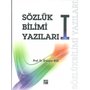Sözlük Bilimi Yazıları 1 - Erdoğan Boz
