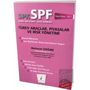 SPK - SPF Türev Araçlar, Piyasalar ve Risk Yönetimi Konu Anlatımlı Soru Bankası