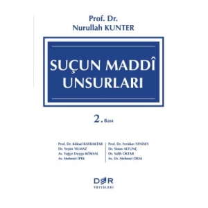 SUÇUN MADDİ UNSURLARI 2.BASKI - Der