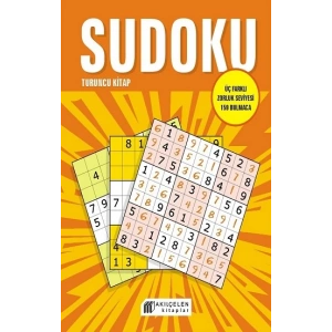 Sudoku Turuncu Kitap - Üç Farklı Zorluk Seviyesi 159 Bulmaca