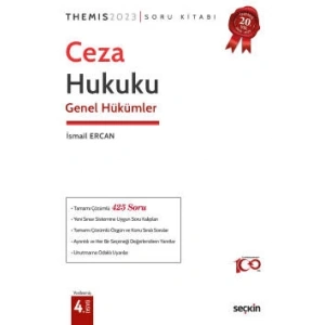 Tamamı ÇözümlüTHEMIS – Ceza Hukuku Genel Hükümler<br />Soru Kitabı Konu Sıralı – Yeni Sınav Sistemine Uygun – Özgün Sorular