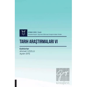 Tarih Araştırmaları VI - Aybak 2022 Eylül