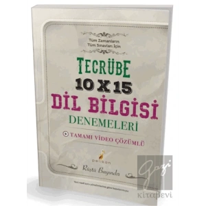 Tecrübe 10x15 Video Çözümlü Dil Bilgisi Denemeleri