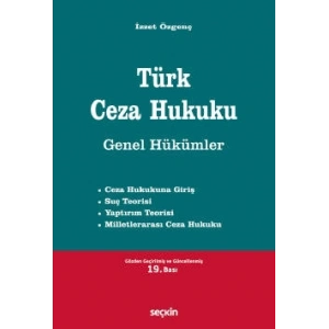 Türk Ceza Hukuku Genel Hükümler