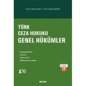 Türk Ceza Hukuku Genel Hükümler