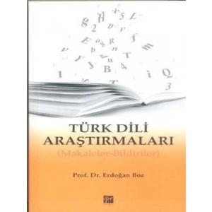 Türk Dili Araştırmaları - Prof. Dr. Erdoğan Boz