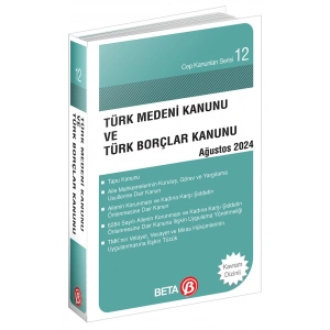 Türk Medeni Kanunu ve Türk Borçlar Kanunu Serisi Eylül 2024