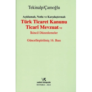 TÜRK TİCARET KANUNU 16.BASI TEKİNALP ÇAMOĞLU