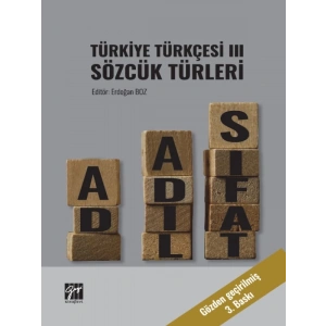 Türkiye Türkçesi III Sözcük Türleri - Prof.Dr. Erdoğan BOZ