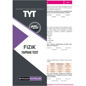 TYT Fizik Yaprak Test