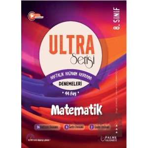 Ultra Serisi 8. Sınıf Matematik Deneme Kitabı (44 Föy)