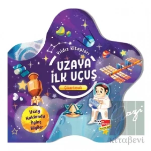 Çıkartmalı Yıldız Kitapları Serisi - Uzaya ilk Uçuş
