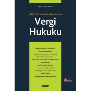Vergi Hukuku (MYO) (İİBF, MYO ve Mesleki Sınavlar için)
