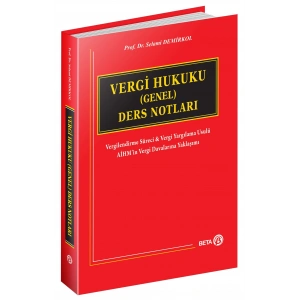 Vergi Hukuku (Genel) Ders Notları