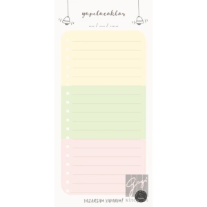 Yapılacaklar Çanlı - Bloknot