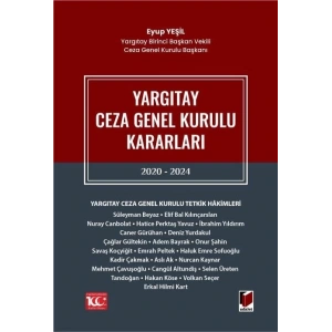 Yargıtay Ceza Genel Kurulu Kararları 2020 - 2024
