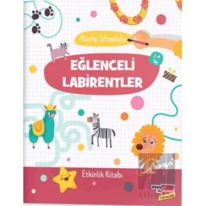 Yazılıp Silinebilir Eğlenceli Labirentler (2-4 Yaş)