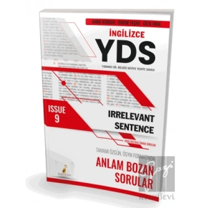 YDS İngilizce Irrelevant Sentence Issue 9