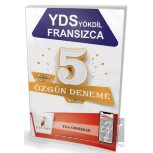 YDS YÖKDİL Fransızca Dijital Çözümlü 5 Özgün Deneme Sınavı