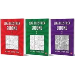 Zeka Geliştiren Sudoku Seti (3 Kitap Takım)