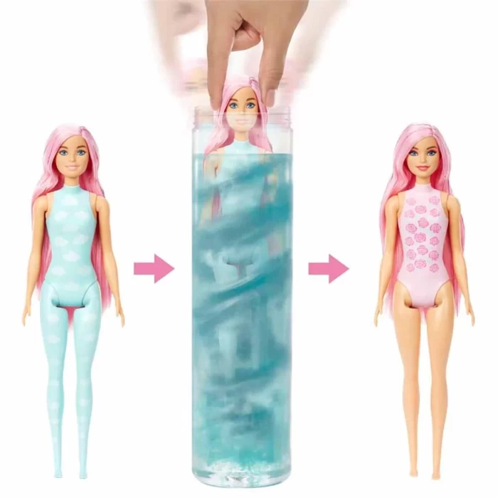 Barbie Color Reveal Renk Değiştiren Yağmura Hazır Bebekler