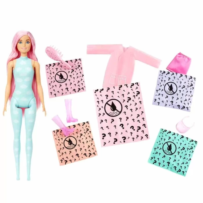 Barbie Color Reveal Renk Değiştiren Yağmura Hazır Bebekler